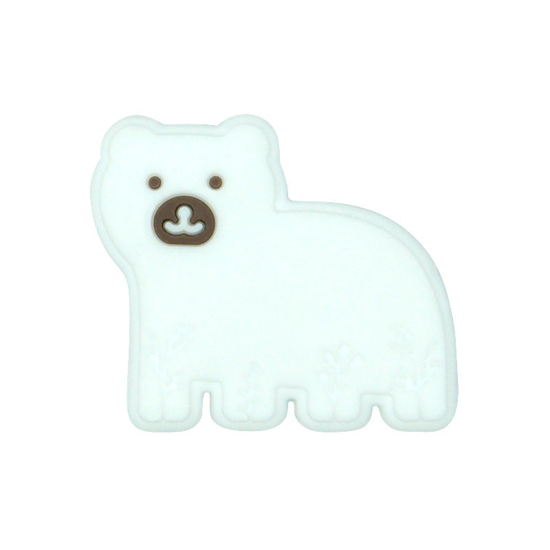 Animales de dibujos animados de silicona de 100 piezas al por mayor Dientes de la cadena del bebé.